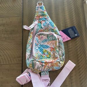 Vera Bradley Mini Sling Backpack Rain Forest Canopy
